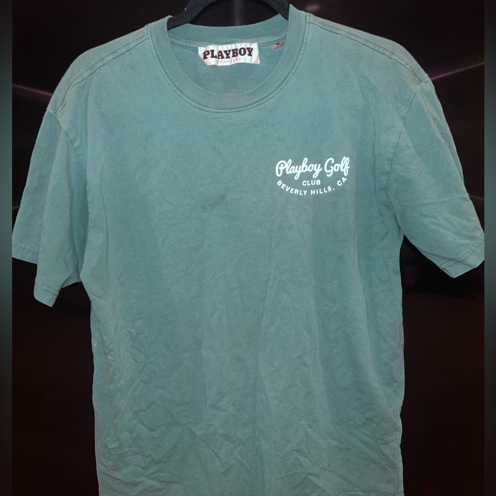 “PLAYBOY Golf Tee” Men’s Green T-Shirt
